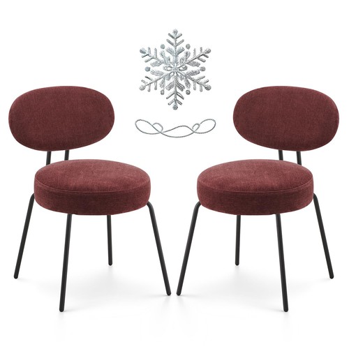 Modern fabric dining chairs - fabric,